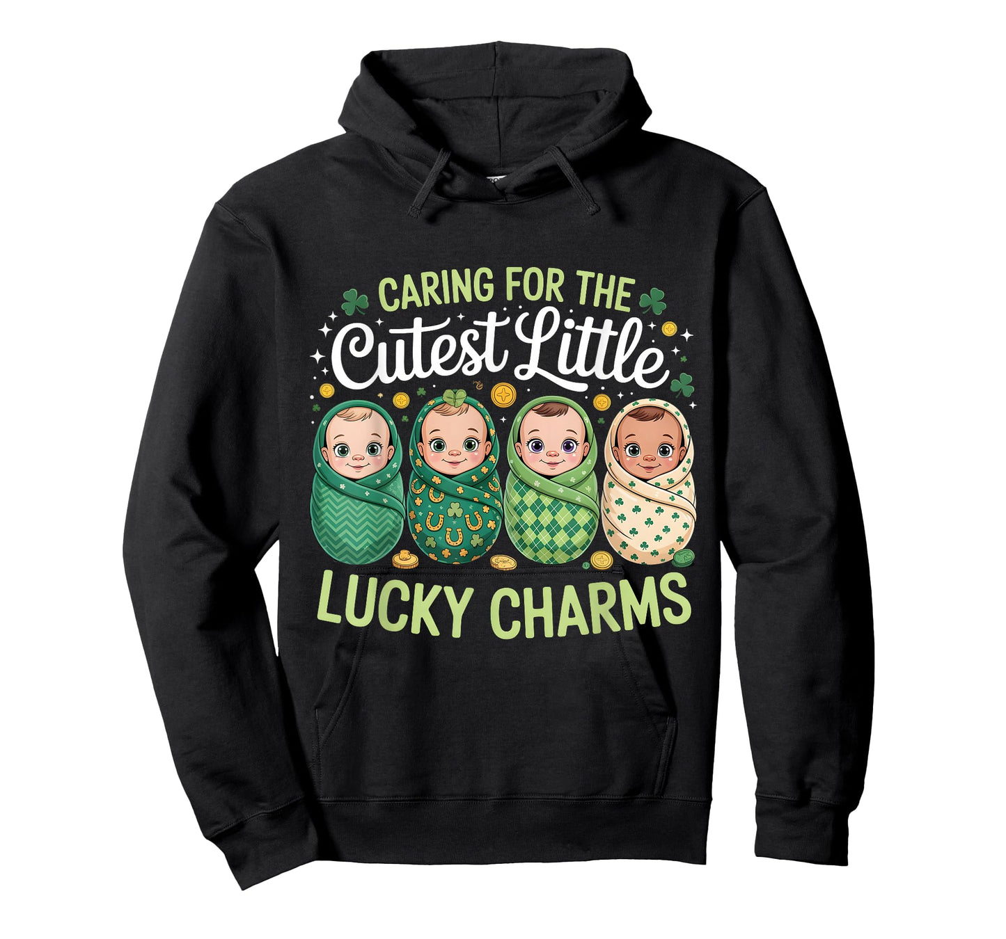 St Patricks Day NICU Nurse Baby Women OBGYN T-Shirt