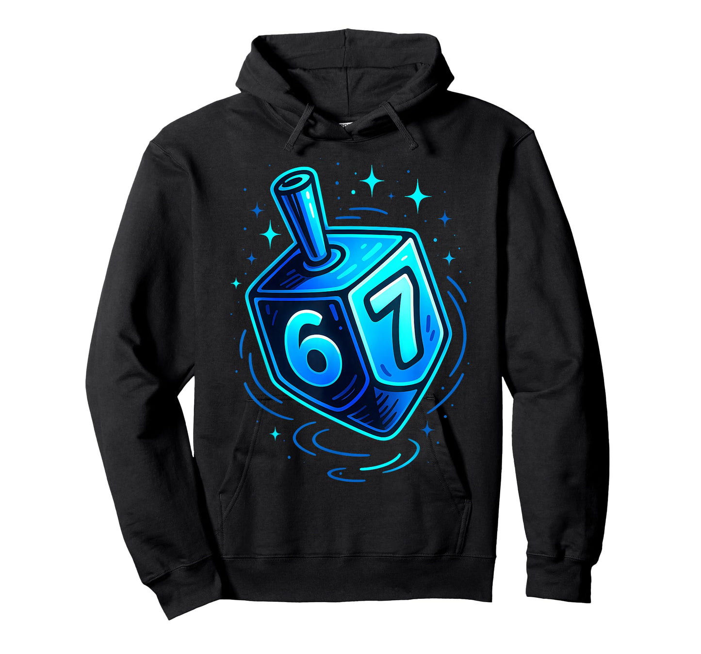 Hanukkah 67 Six Seven Meme Dreidel Menorah Chanukah Boy Kids T-Shirt