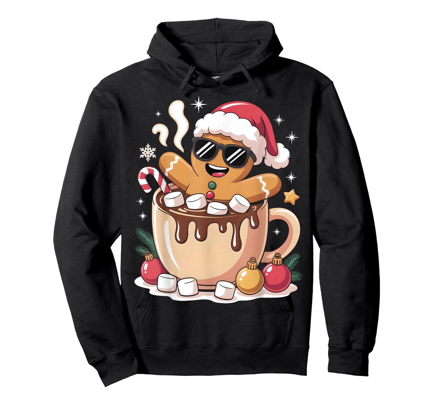 Gingerbreadman Christmas Cocoa Gingerbread Men Women Teens T-Shirt