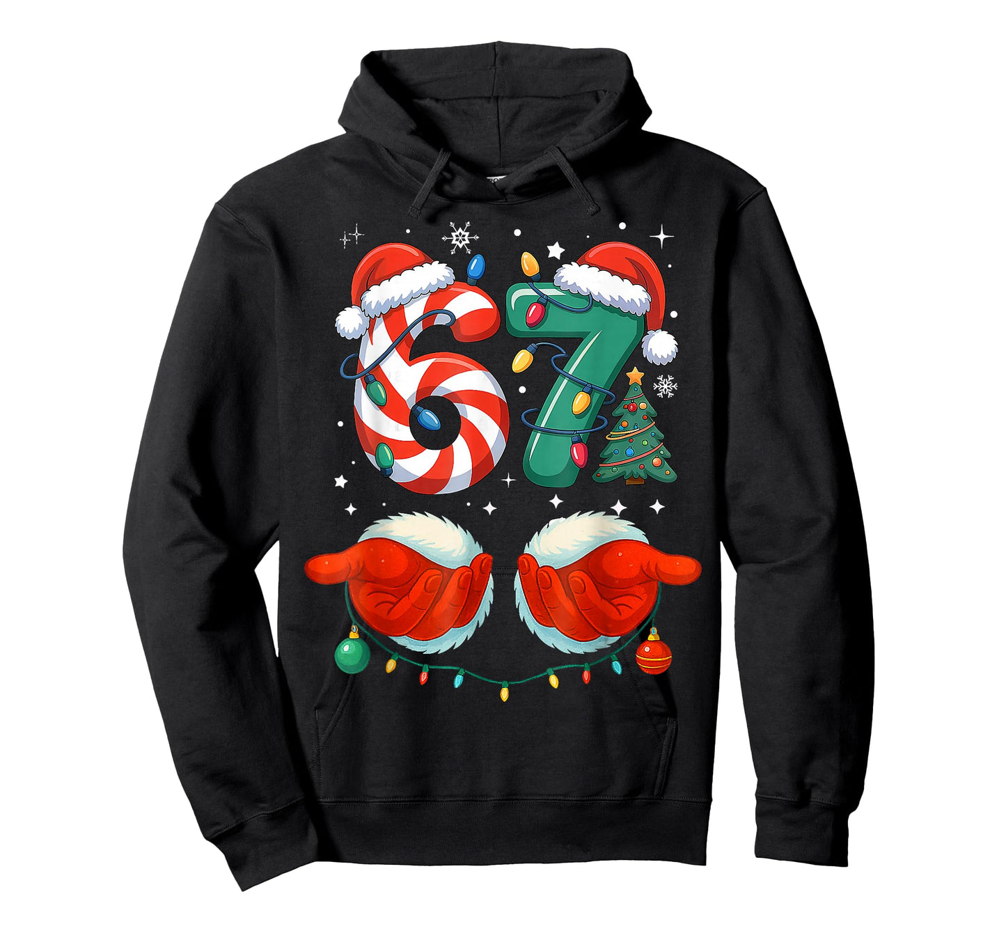 Six Seven 6 7 67 Christmas Funny T-Shirt