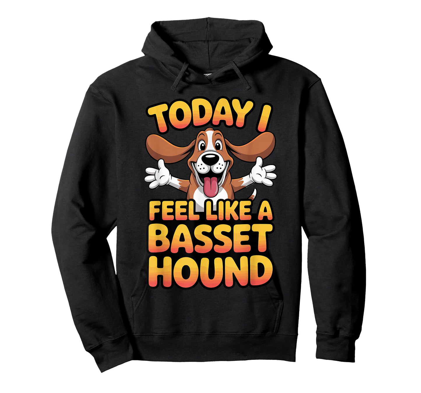 Cartoon Pet Dog Breed Funny Today I Feel Like a Basset Hound T-Shirt