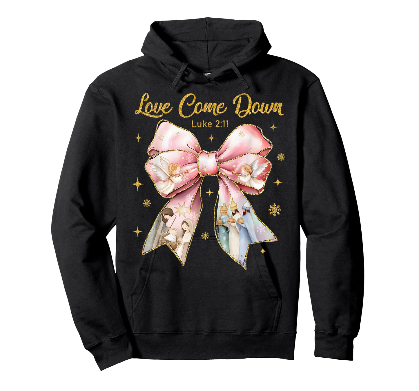 Love Came Down Luke 2:11 Nativity Christian Christmas Jesus T-Shirt