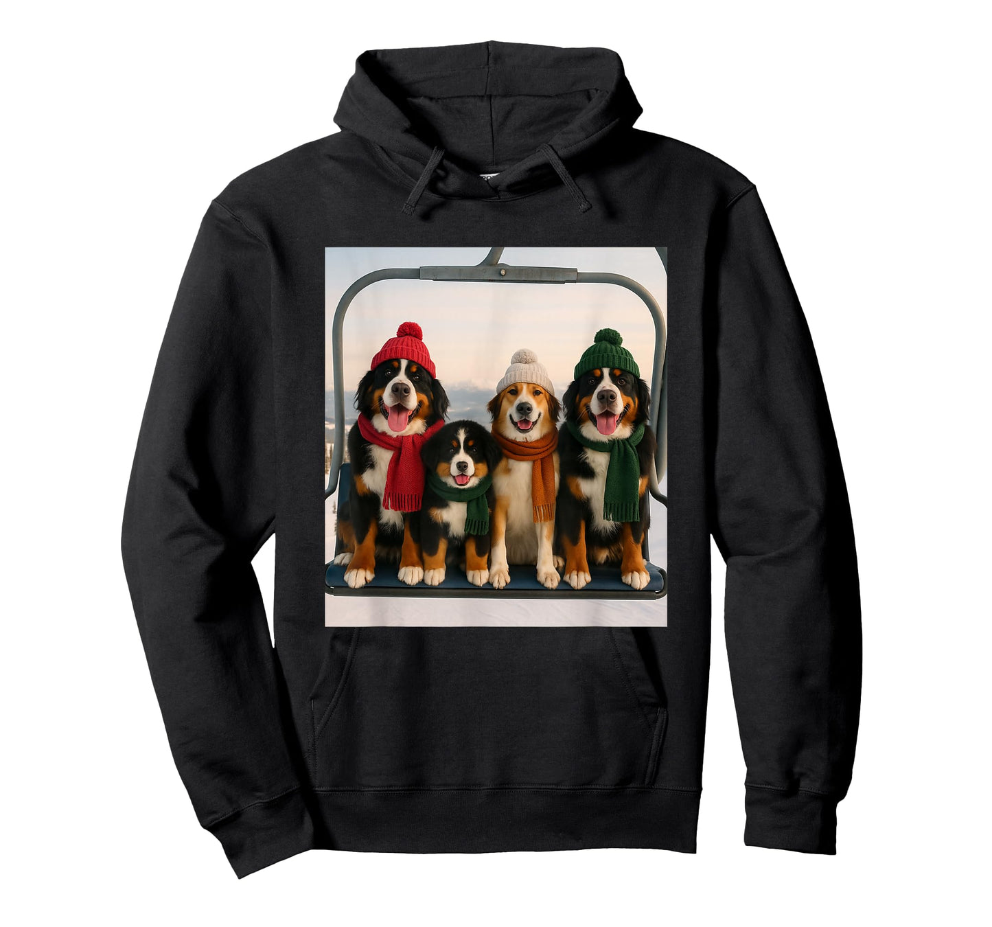 Skiing Mountain Dogs T-Shirt