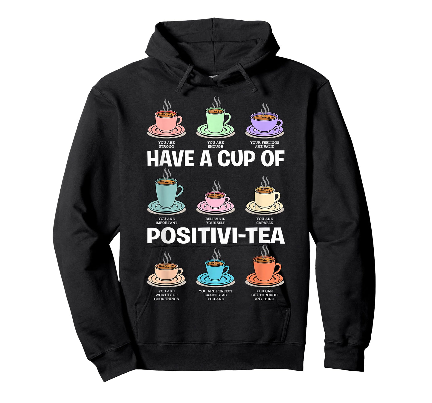 Have A Cup of Positivi-Tea Counselor Christmas Mental Health T-Shirt