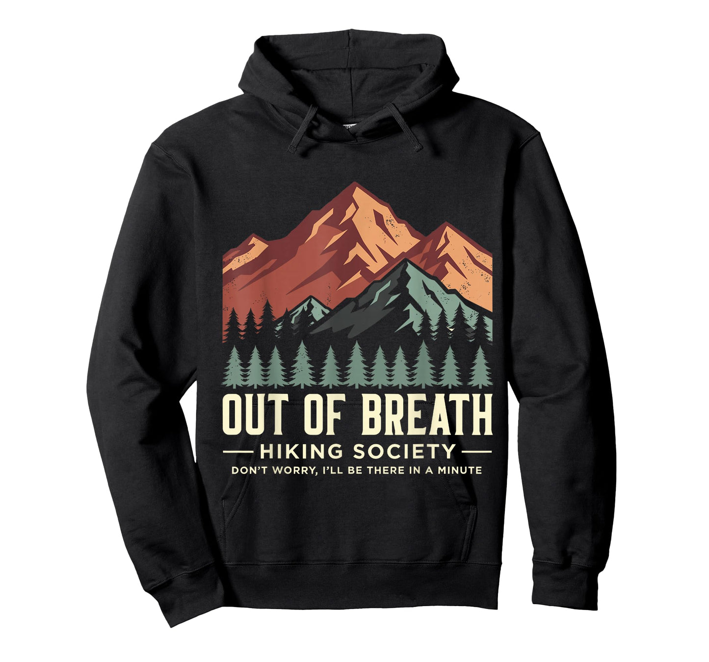 Out of Breath Hiking Society Funny Camping Hiking T-Shirt