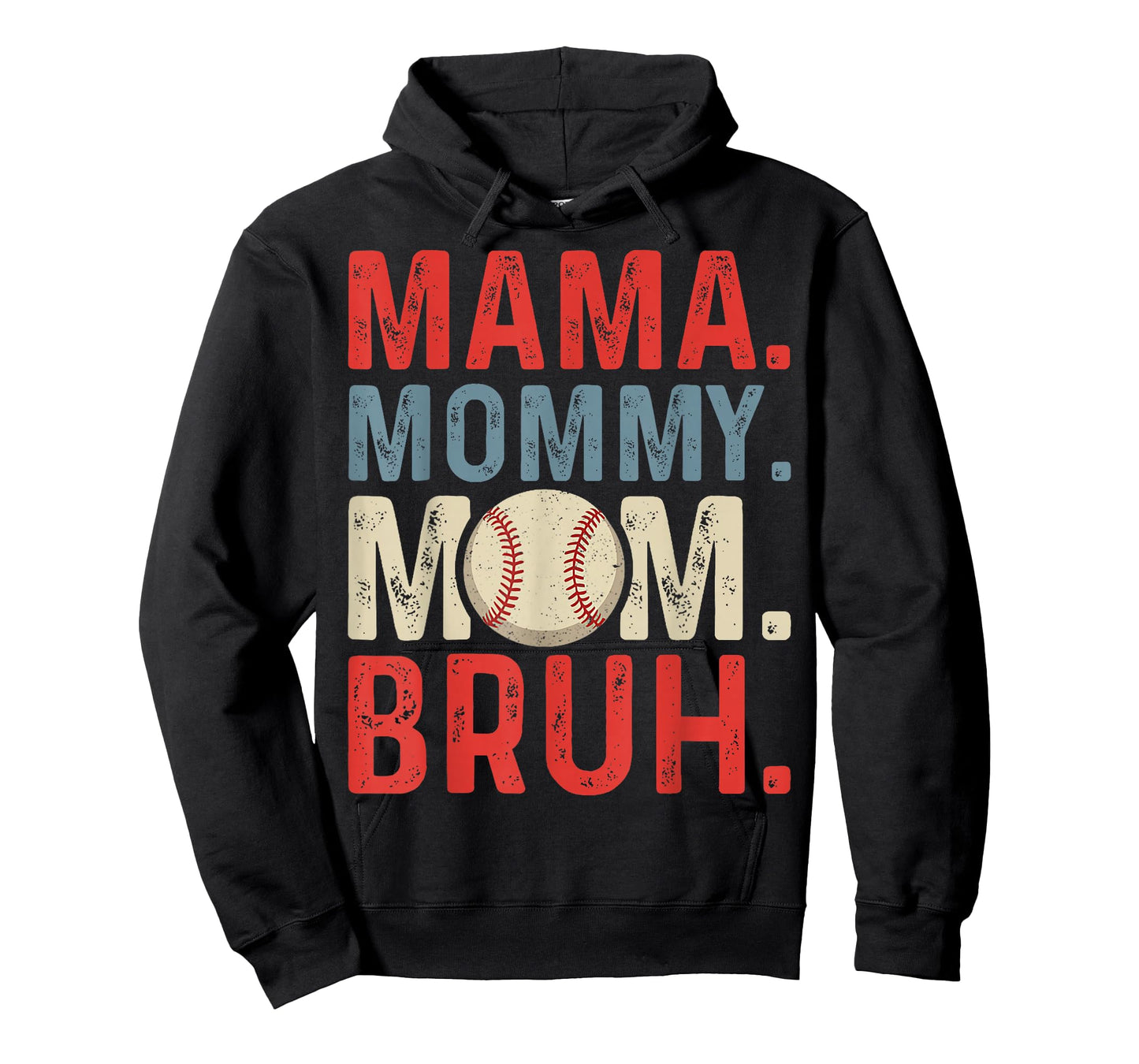 Vintage Mama Mommy Mom Bruh Baseball Mama Mothers Day T-Shirt