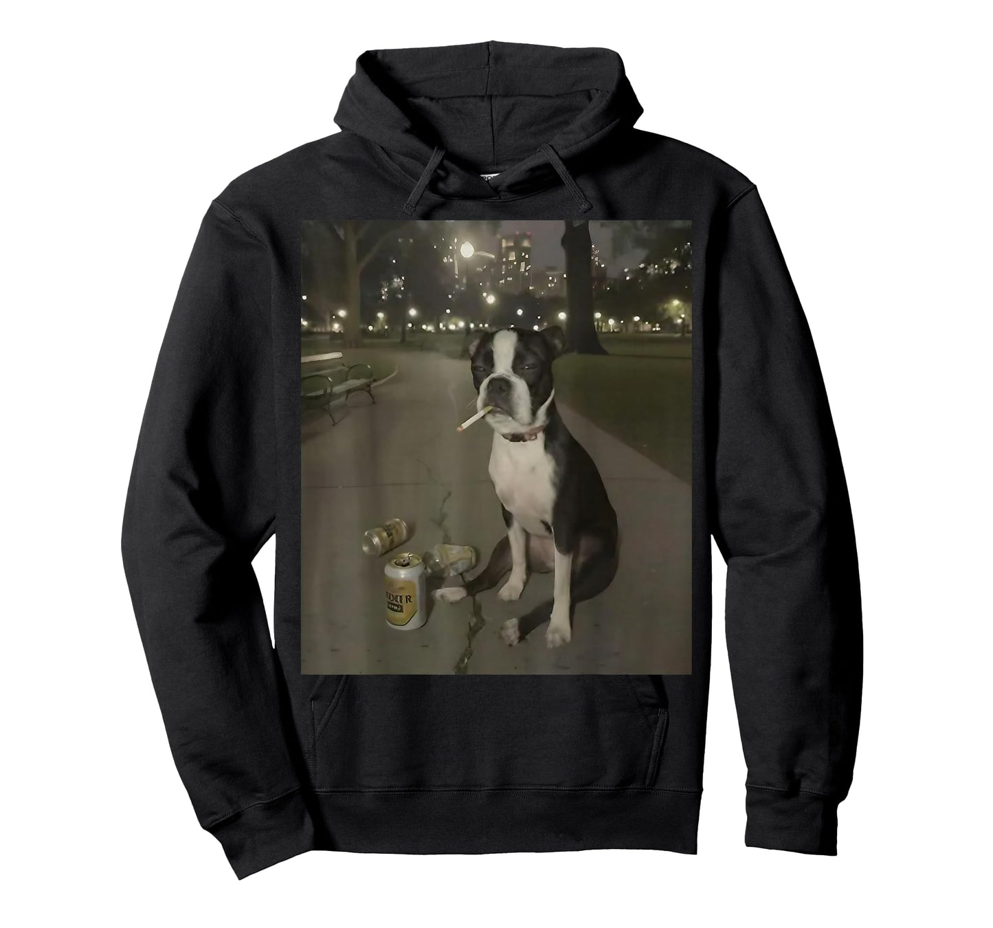 Funny Smoking Dog Meme Cigarette Gen Z Meme Dog Lover T-Shirt