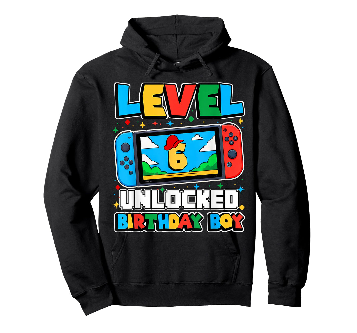 Level 6 Unlocked Birthday Boy Happy 6th Birthday Videos Game T-Shirt