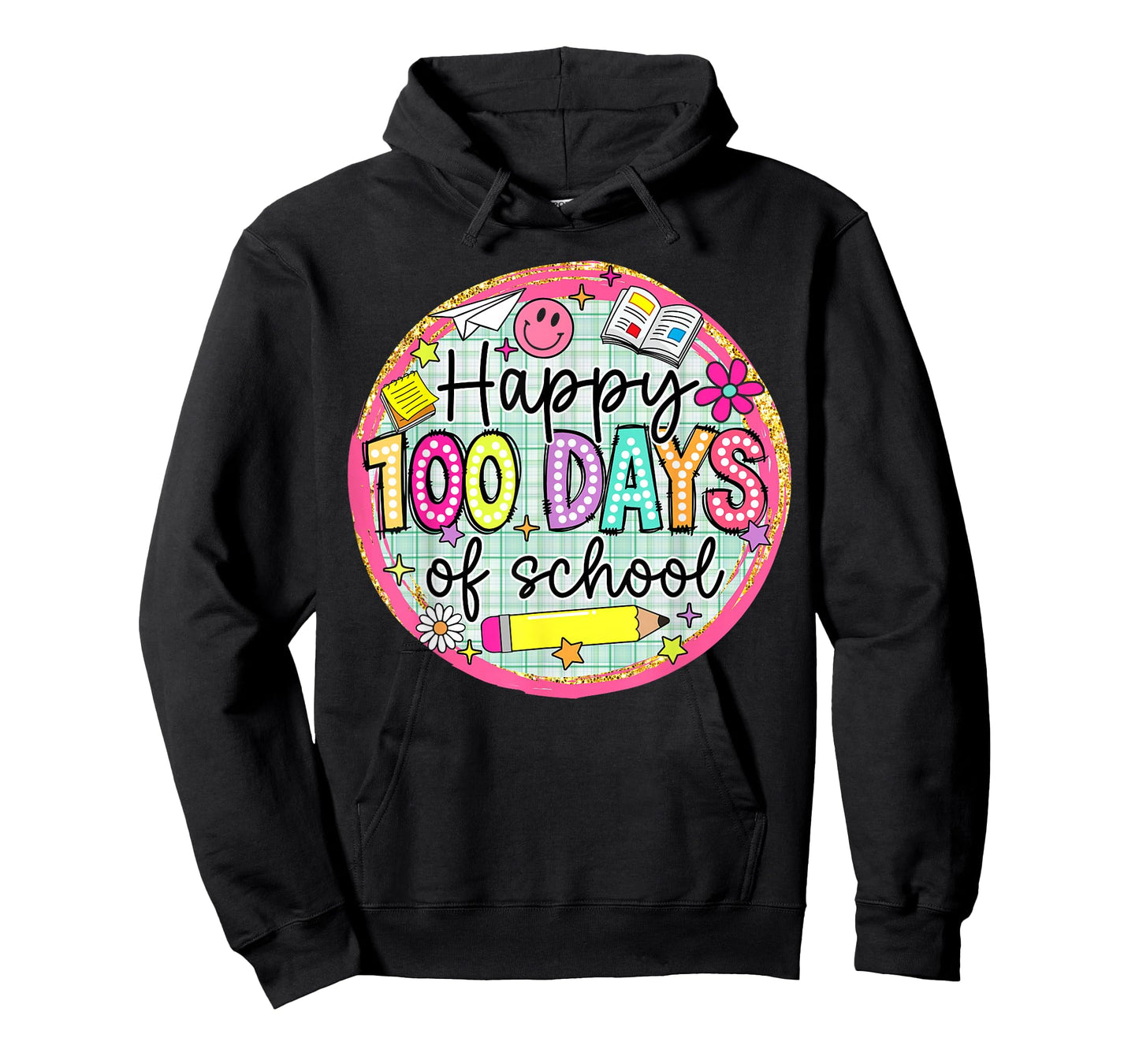 Happy 100 Days of School Pencil Kids Teachers Students T-Shirt
