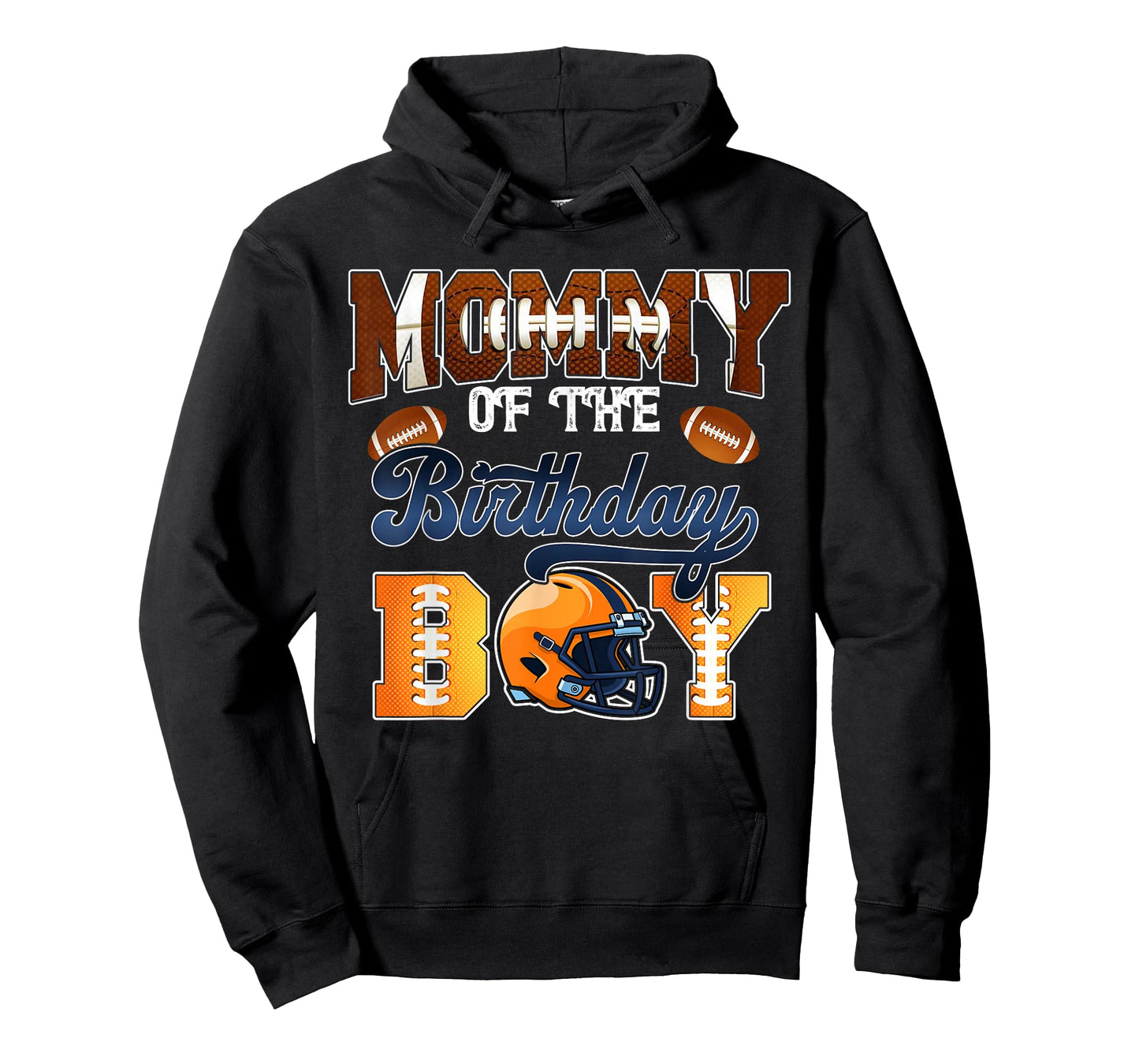 Mommy of The Birthday Boy Football Party Family Matching T-Shirt