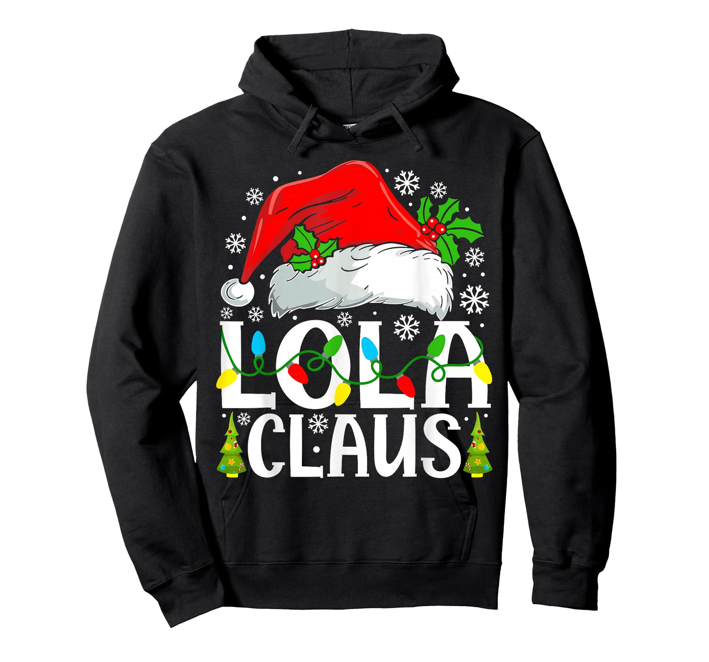 Lola Claus Funny Christmas Family Matching T-Shirt