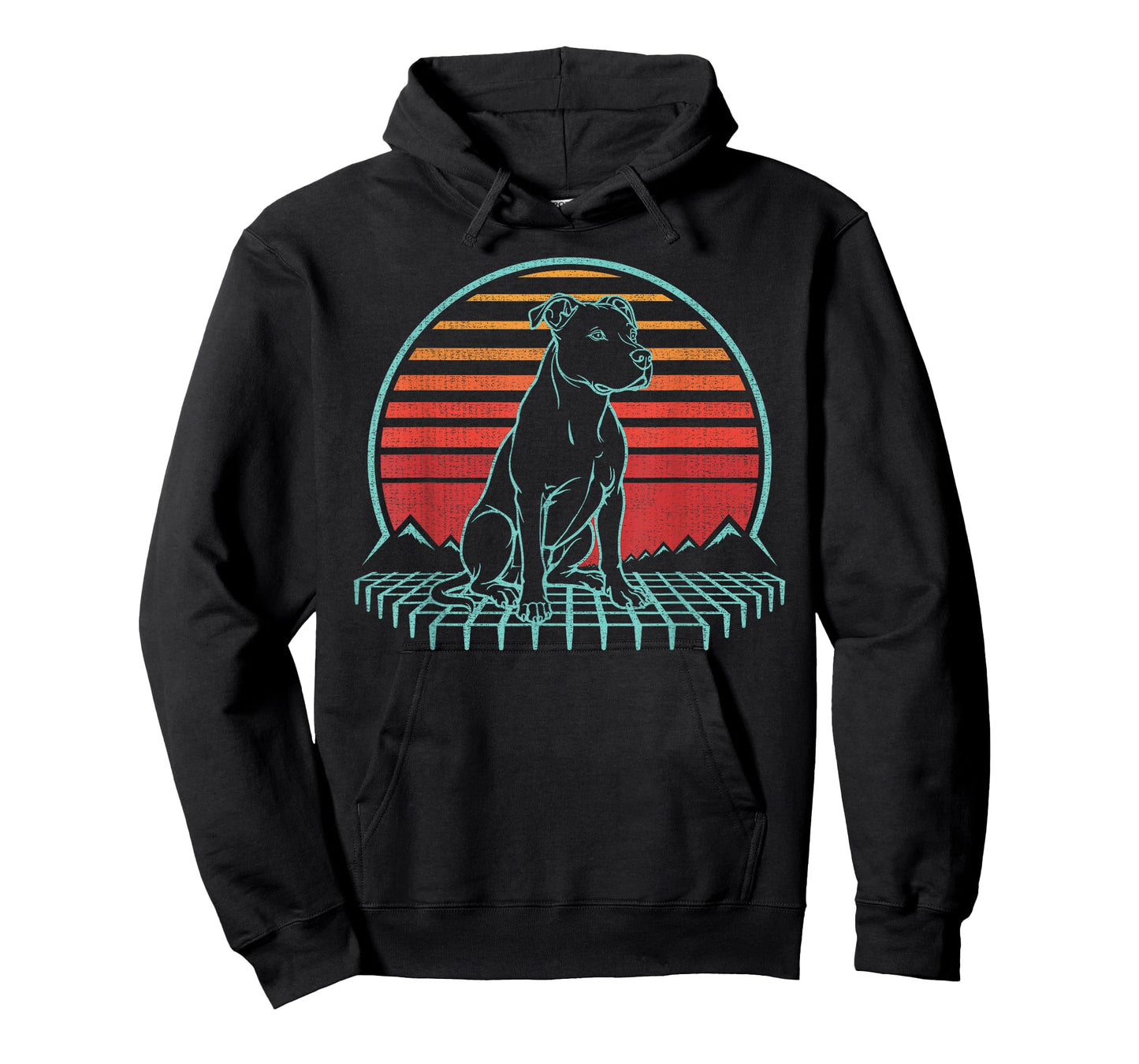 Pitbull Lover Dog Owner Retro Vintage 80s T-Shirt