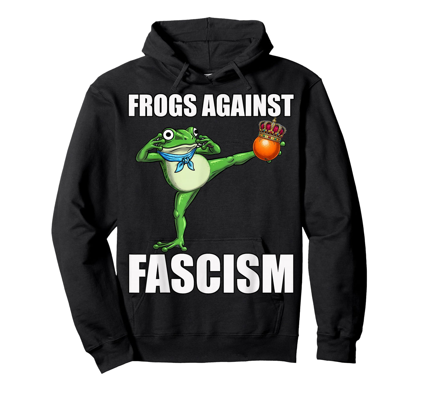 Frogs Against Fascism, No Kings in Portland Frog Protest T-Shirt