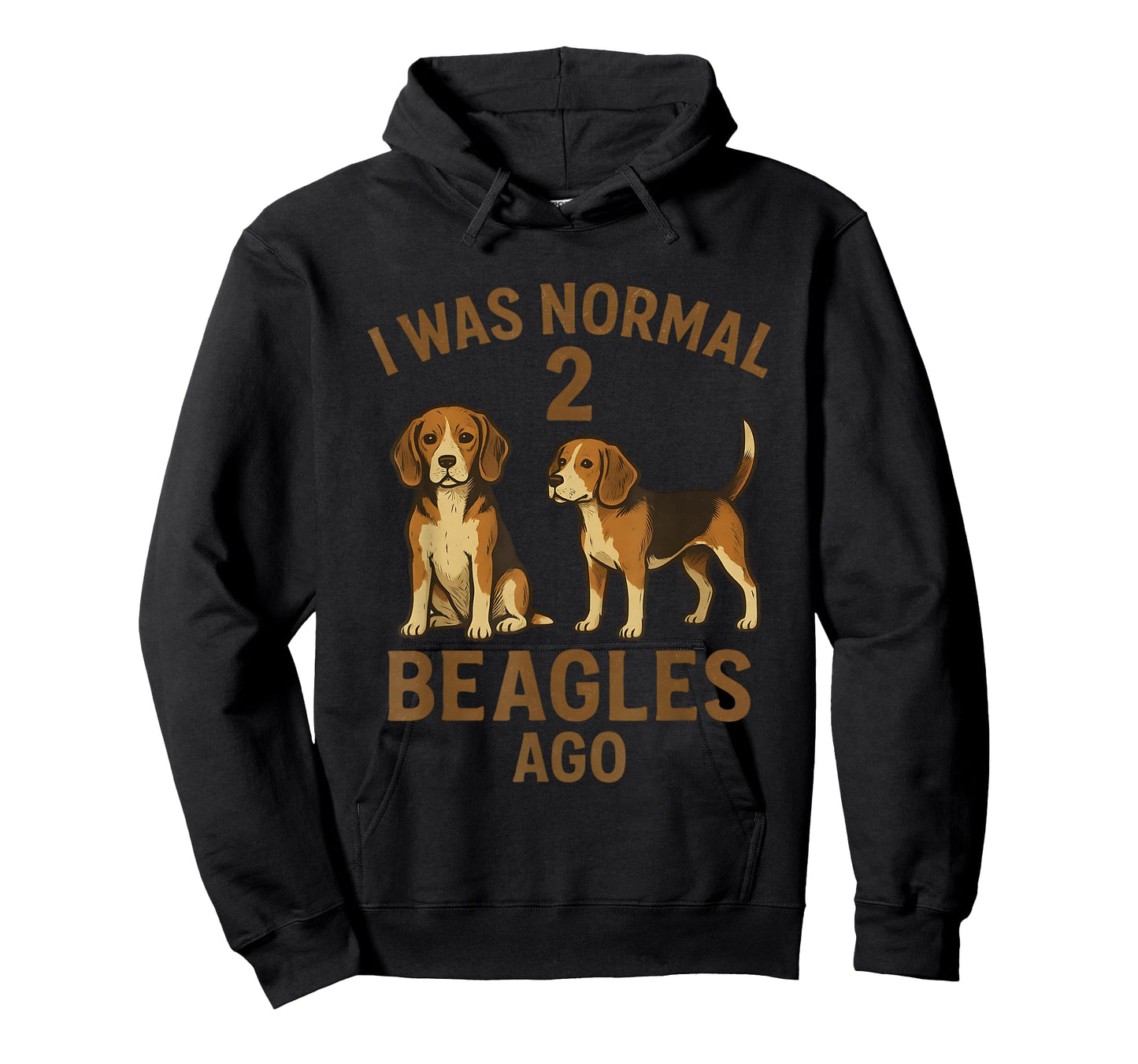 I was Normal 2 Beagles Ago Funny Vintage Beagle Dog Owners T-Shirt