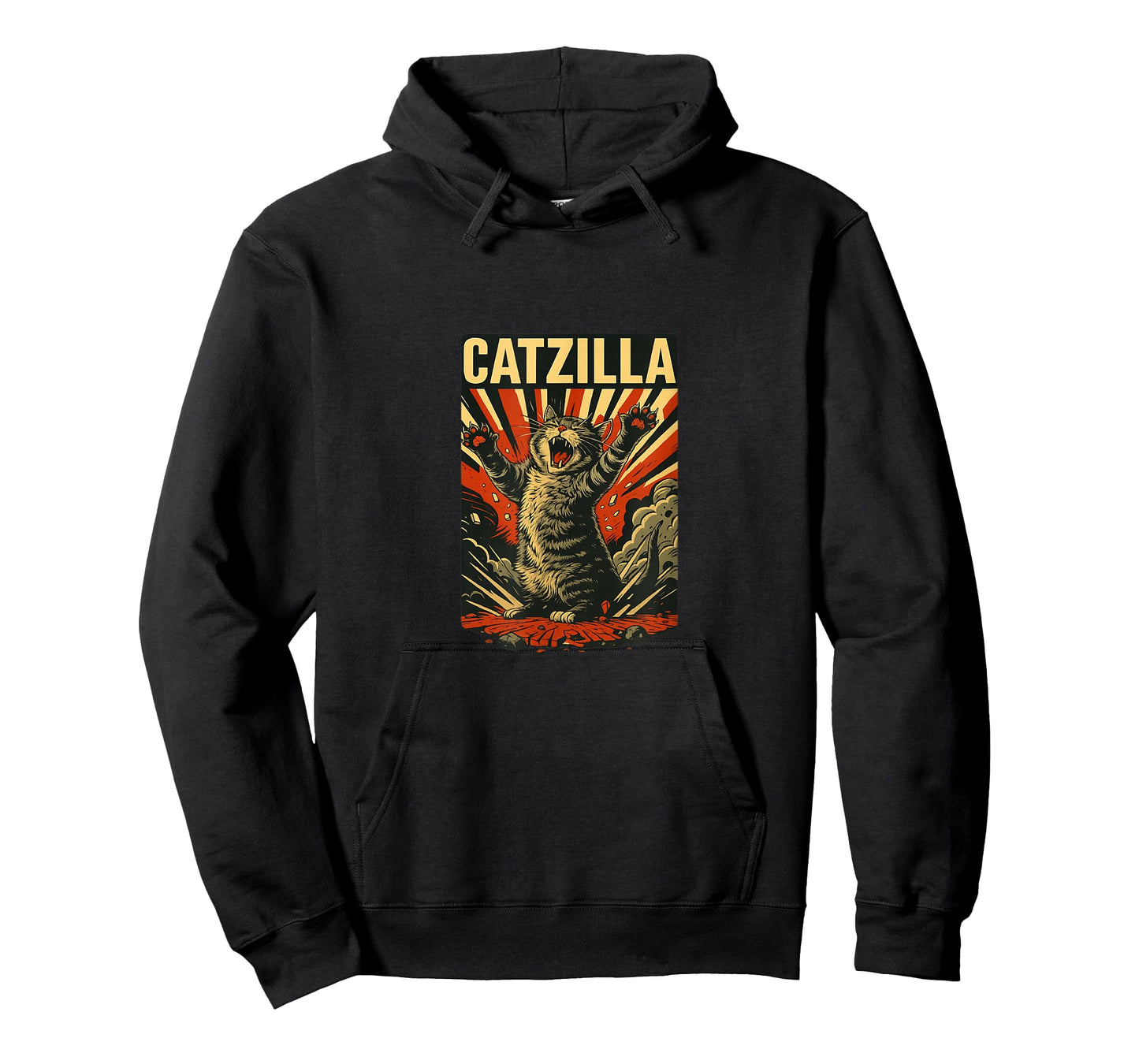 Catzilla – Vintage Kaiju Cat Poster Meme T-Shirt
