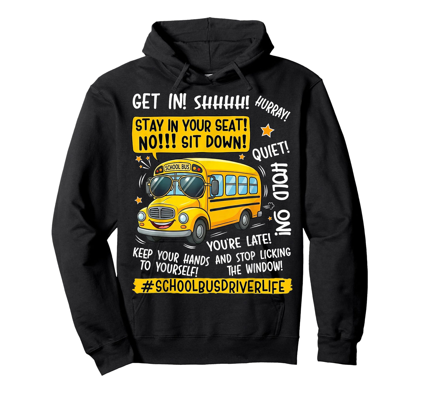 Funny School Bus Driver Life Last Day of School Teacher Kids T-Shirt
