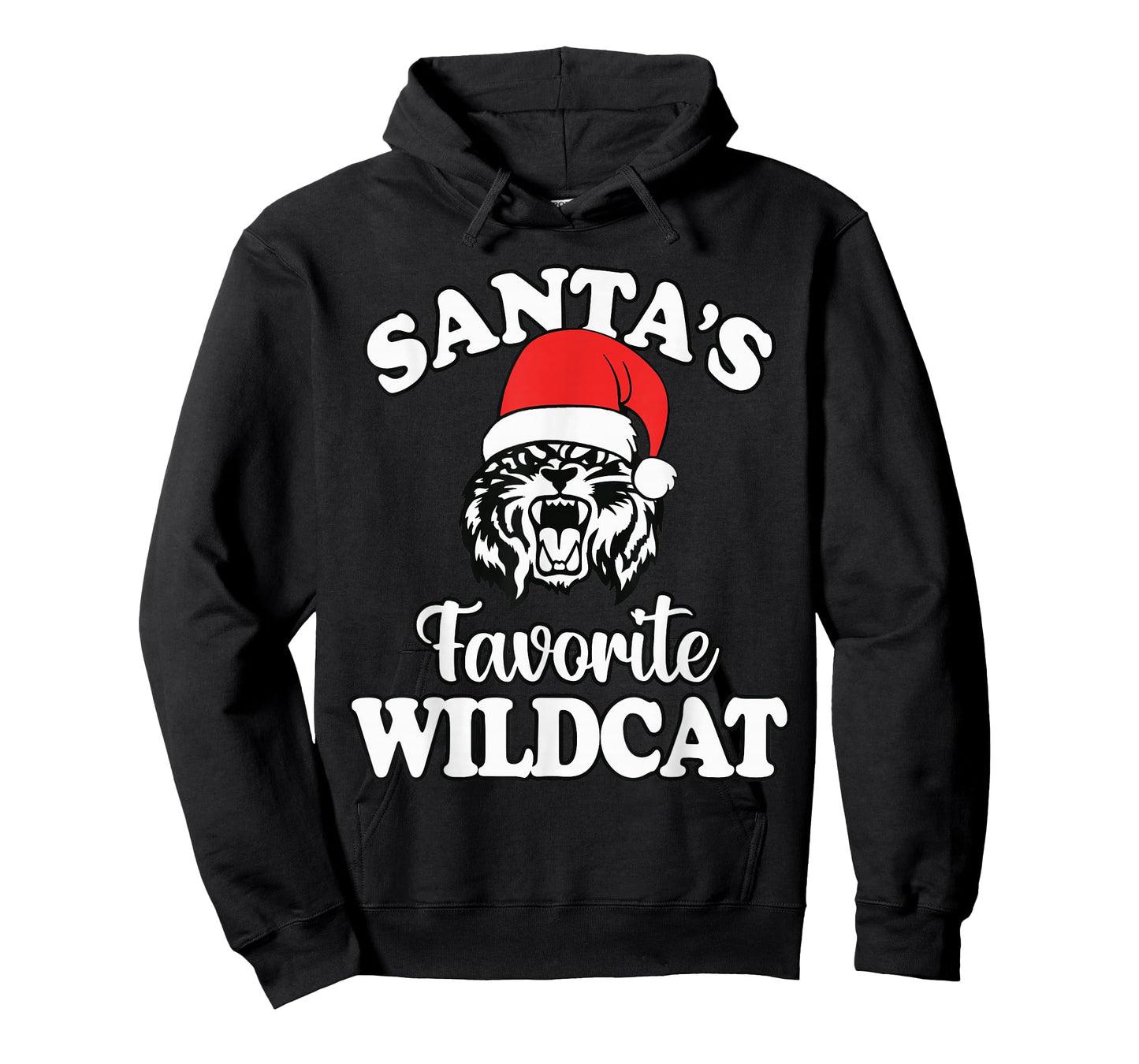 Santa's Favorite Wildcat Back to School Christmas T-Shirt