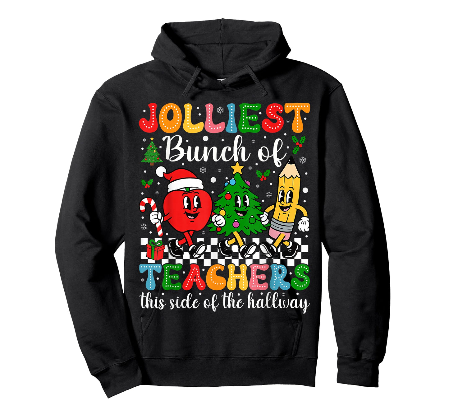 Jolliest Bunch of Teachers This Side of The Hallway Xmas T-Shirt