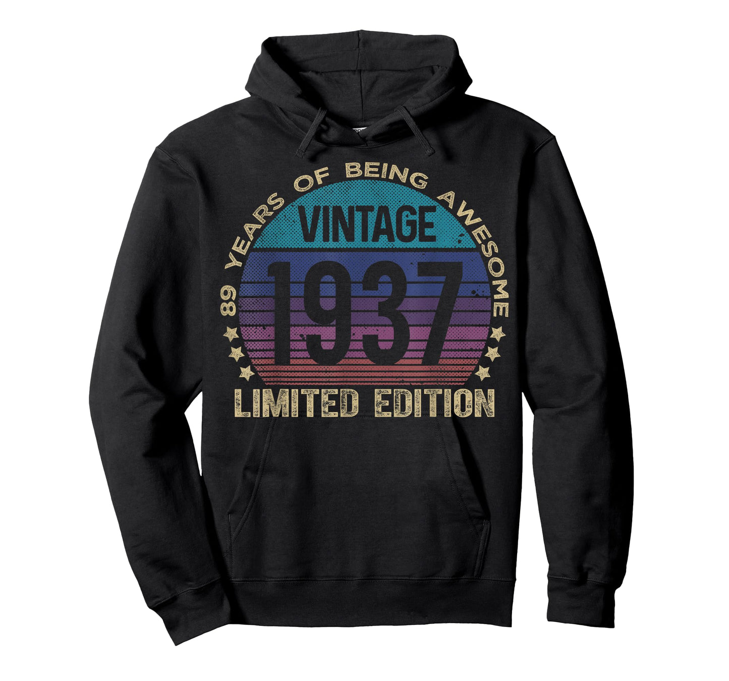89 Year Old Gifts Vintage 1937 Limited Edition 89th Birthday T-Shirt