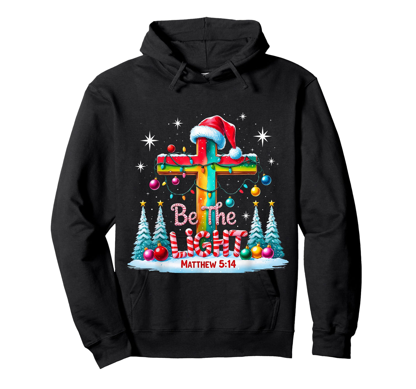 Be The Light Matthew 5:14 Christian Christmas T-Shirt
