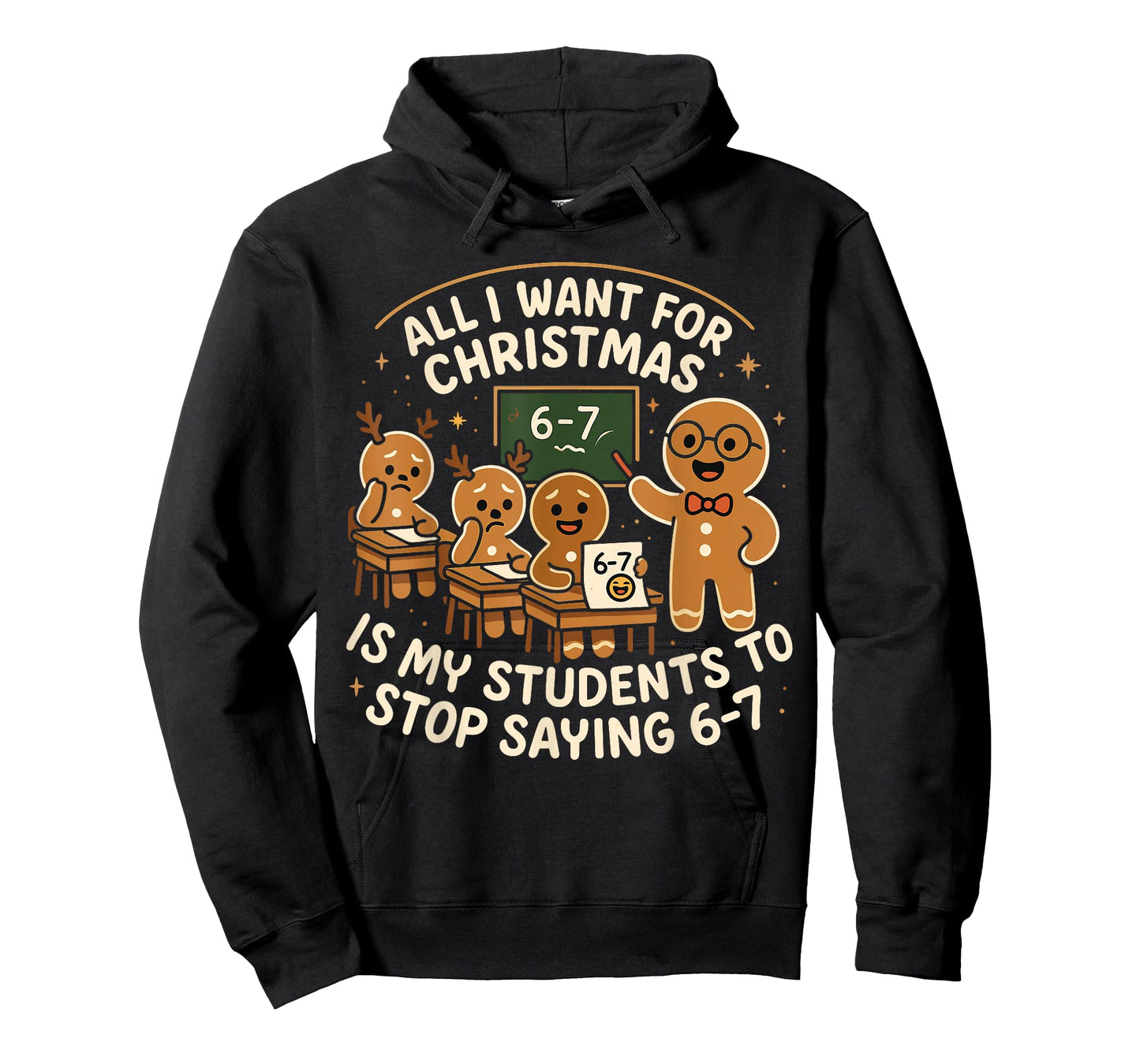 Funny 67 Christmas Pajamas Shirt Six Seven Meme Brainrot T-Shirt
