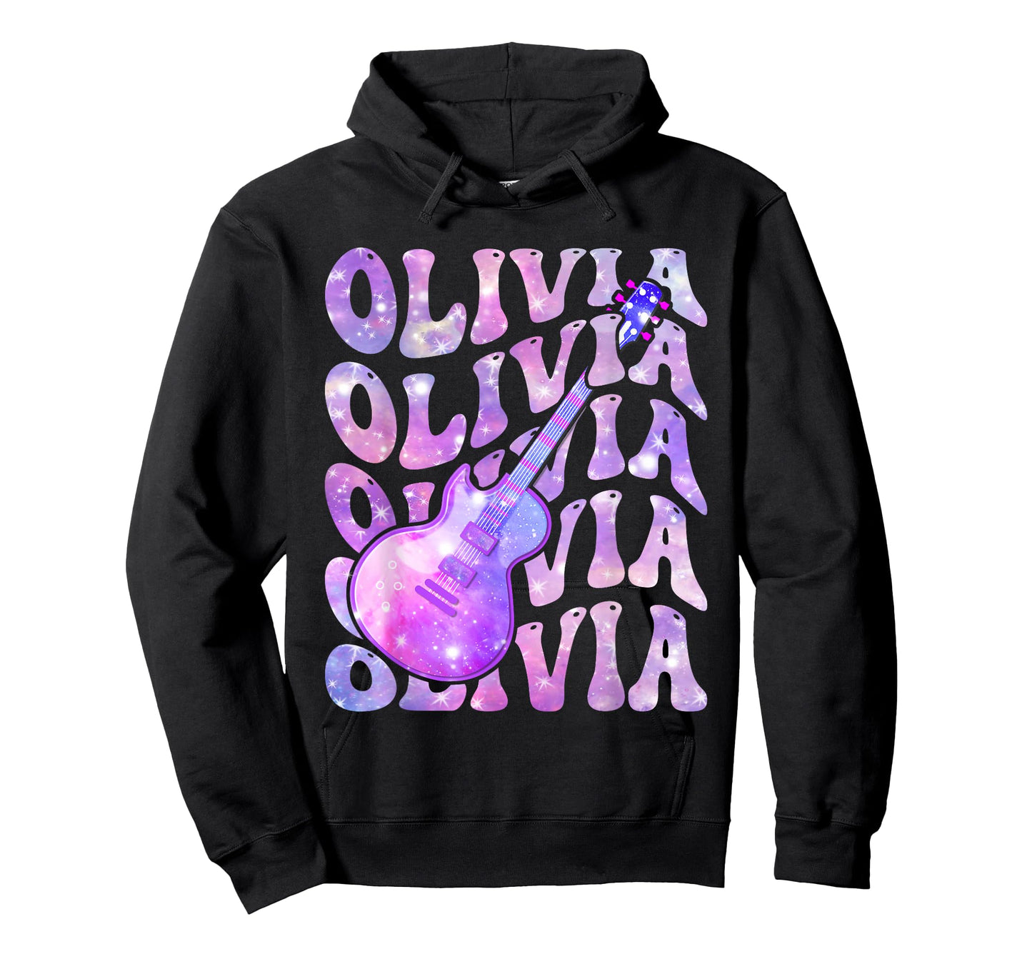 Olivia First Name I Love Olivia Girl Groovy 80's T-Shirt