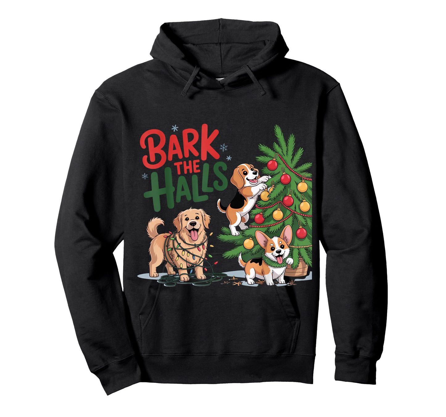 Bark The Halls Funny Christmas Dog Shirt T-Shirt