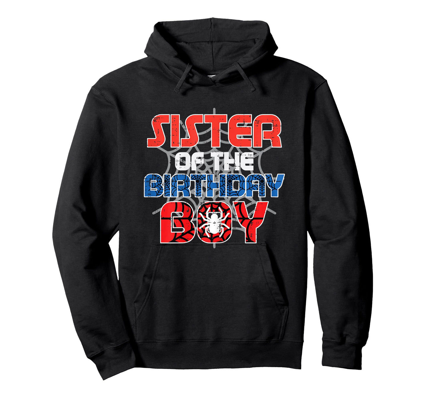 Sister of Birthday Boy Spider Family Bday Party Girls Kids T-Shirt