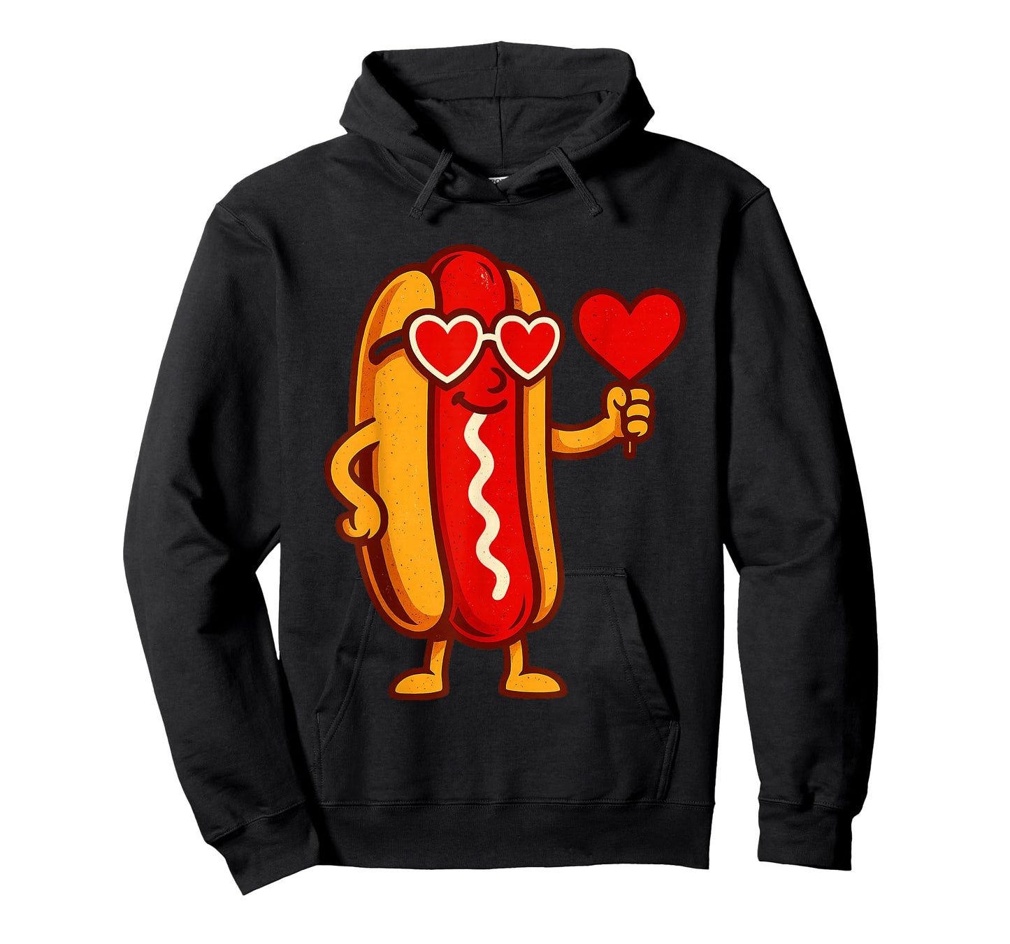 Heart Hot Dog Cute Sausage Bun Valentines Day Food Lover T-Shirt