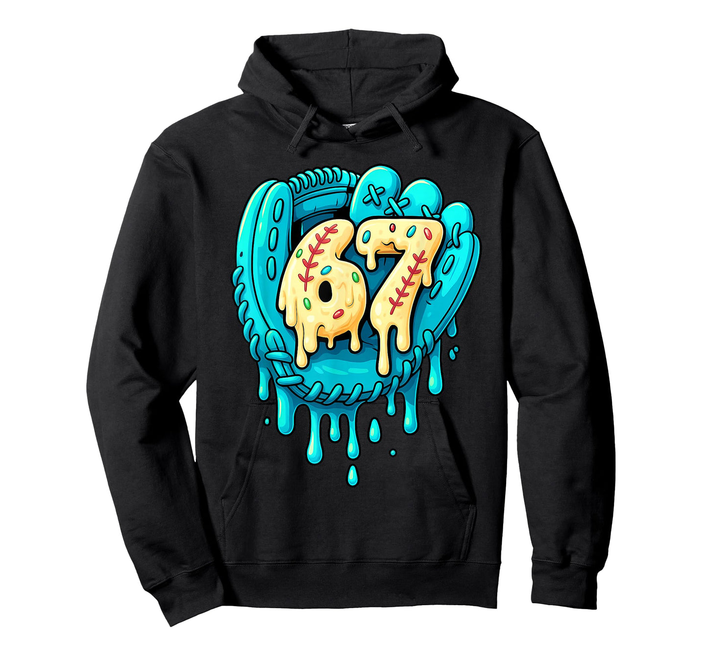 Baseball Drip 6 7 Number 67 Six Seven Meme Mens Boys Kids T-Shirt