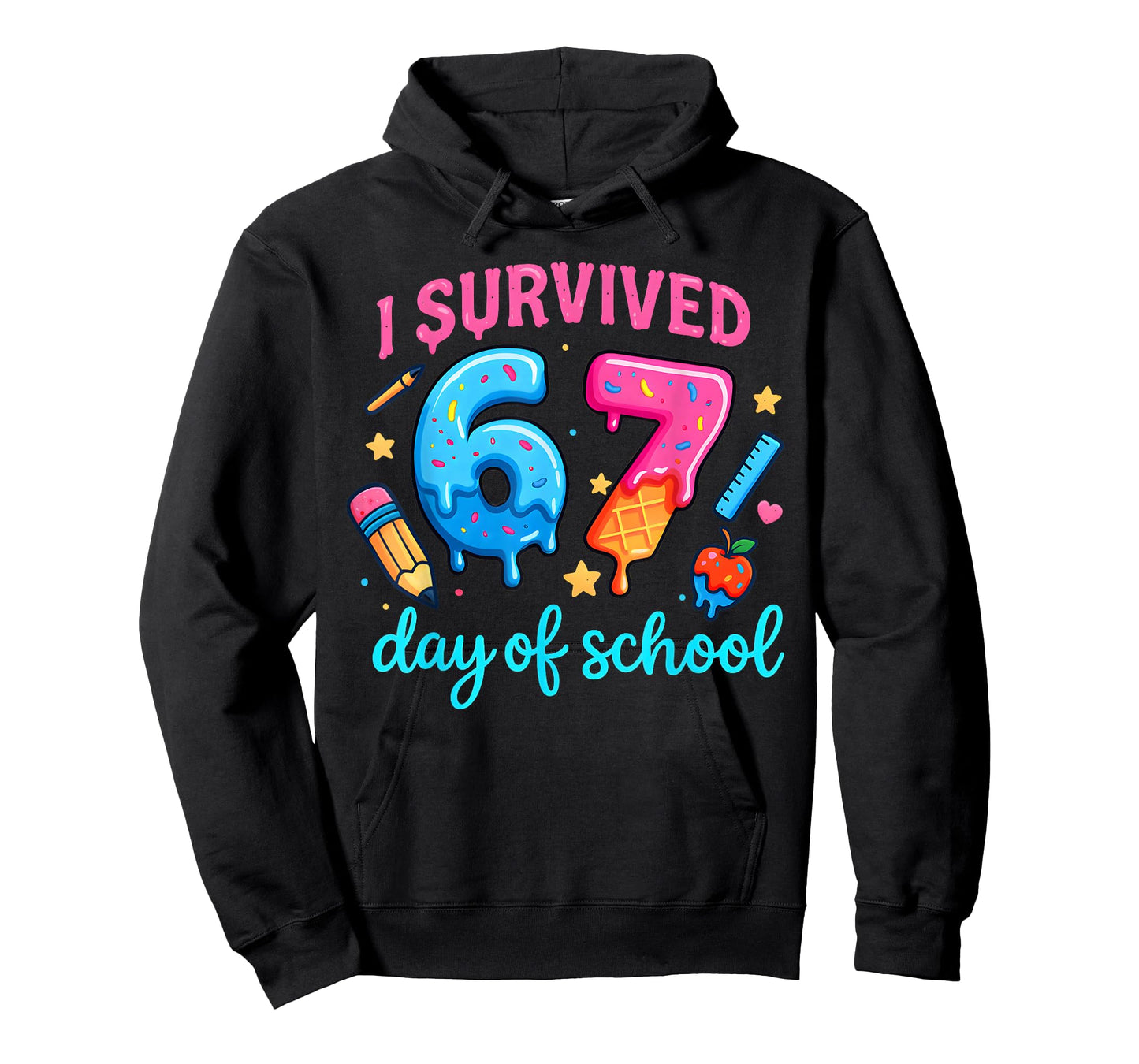 I Survived 67 Days of School Six Seven Meme Teacher Student T-Shirt
