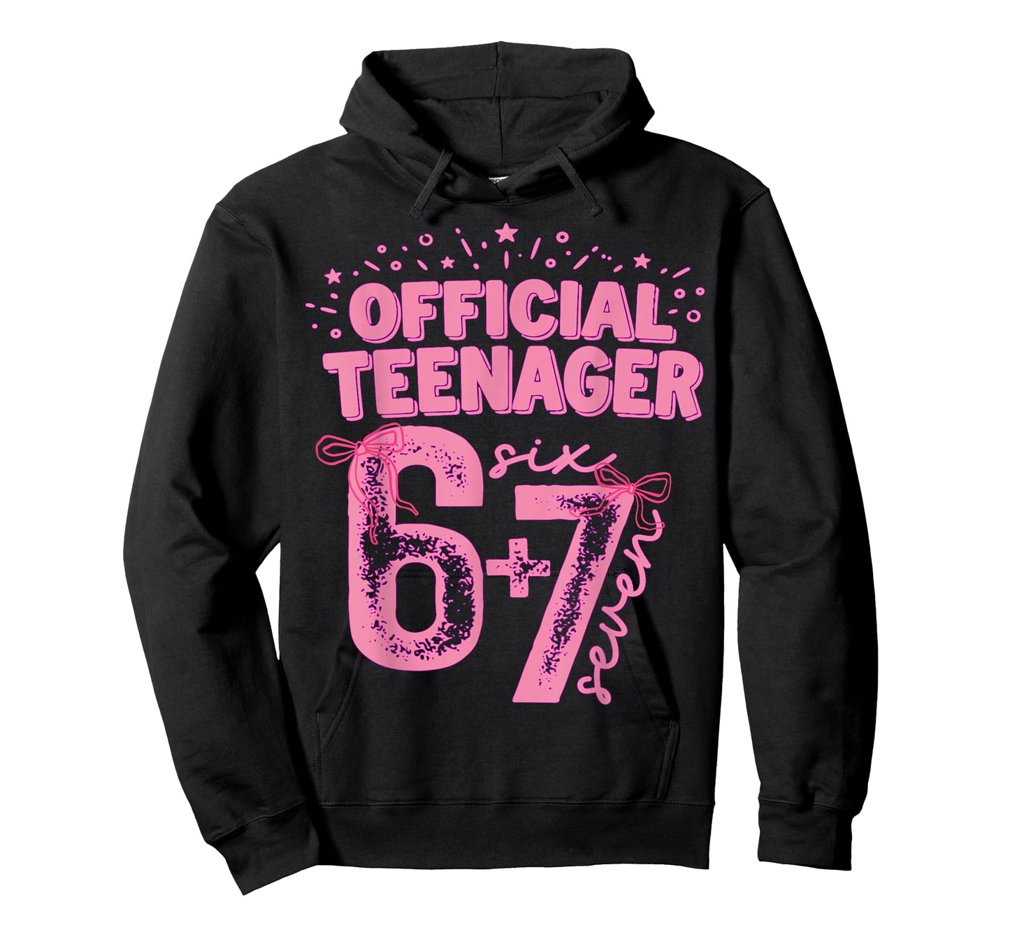 13th Birthday Girls Official Teenager Pink Coquette Bow 67 T-Shirt