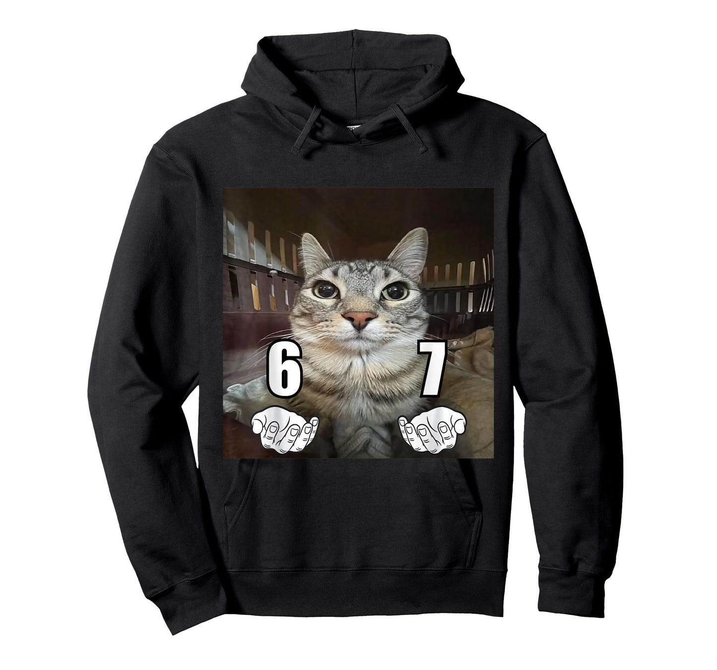 67 Meme Funny Cat Six Seven Meme 6 7 T-Shirt