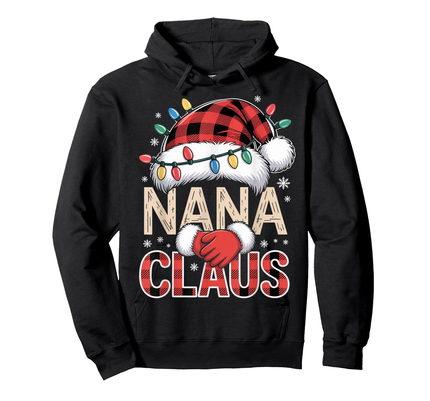 Cute Nana Claus Christmas Matching Family Winter Look T-Shirt