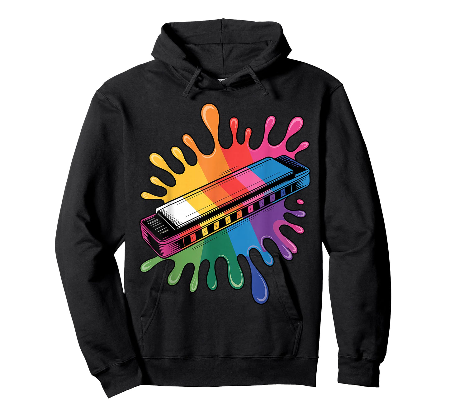 Funny Harmonica Art for Men Women Music Player Harmonicist T-Shirt