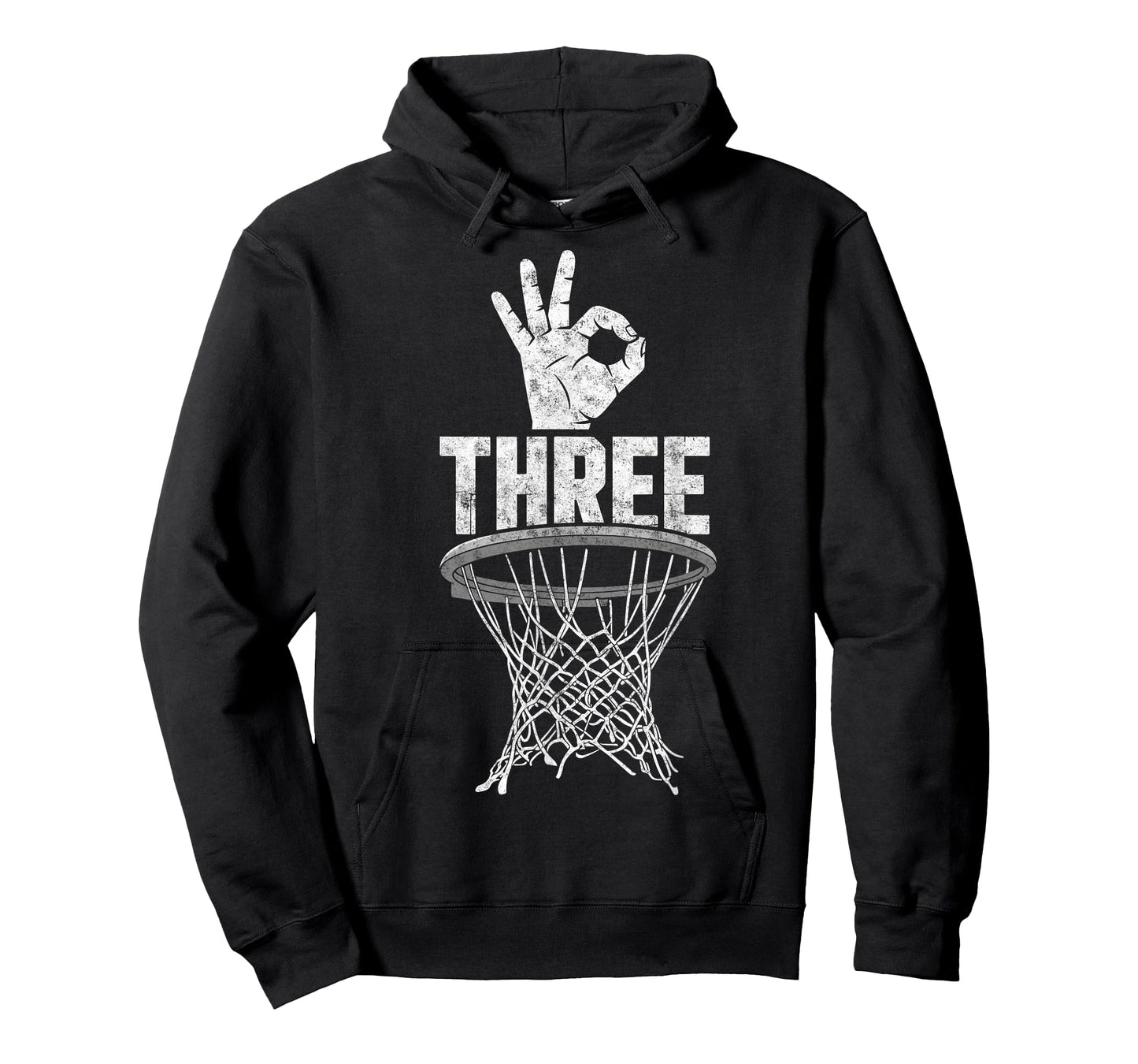 Three Points Throw Basketball Player Fan Dad Funny Joke Tee T-Shirt