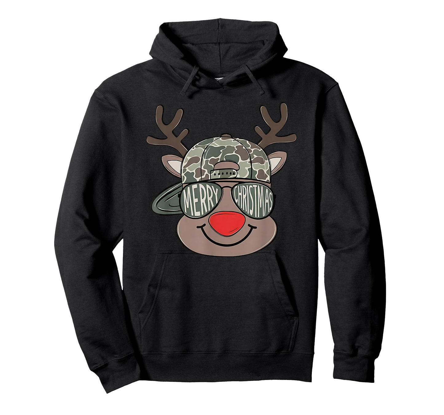 Kids Christmas Camo Boys Reindeer Camo Merry Xmas Toddlers T-Shirt