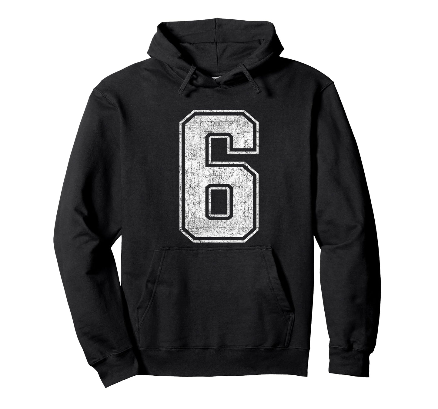 Funny 6 Number Six Graphic Group Halloween Birthday Retro T-Shirt