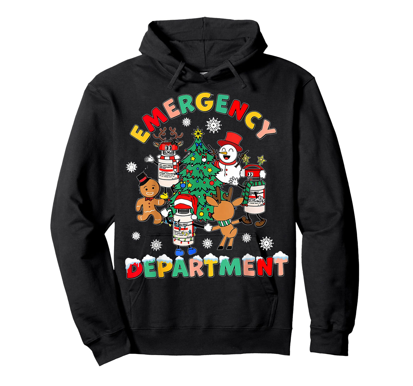 Emergency Department Christmas Santa ER Crew Nurse T-Shirt