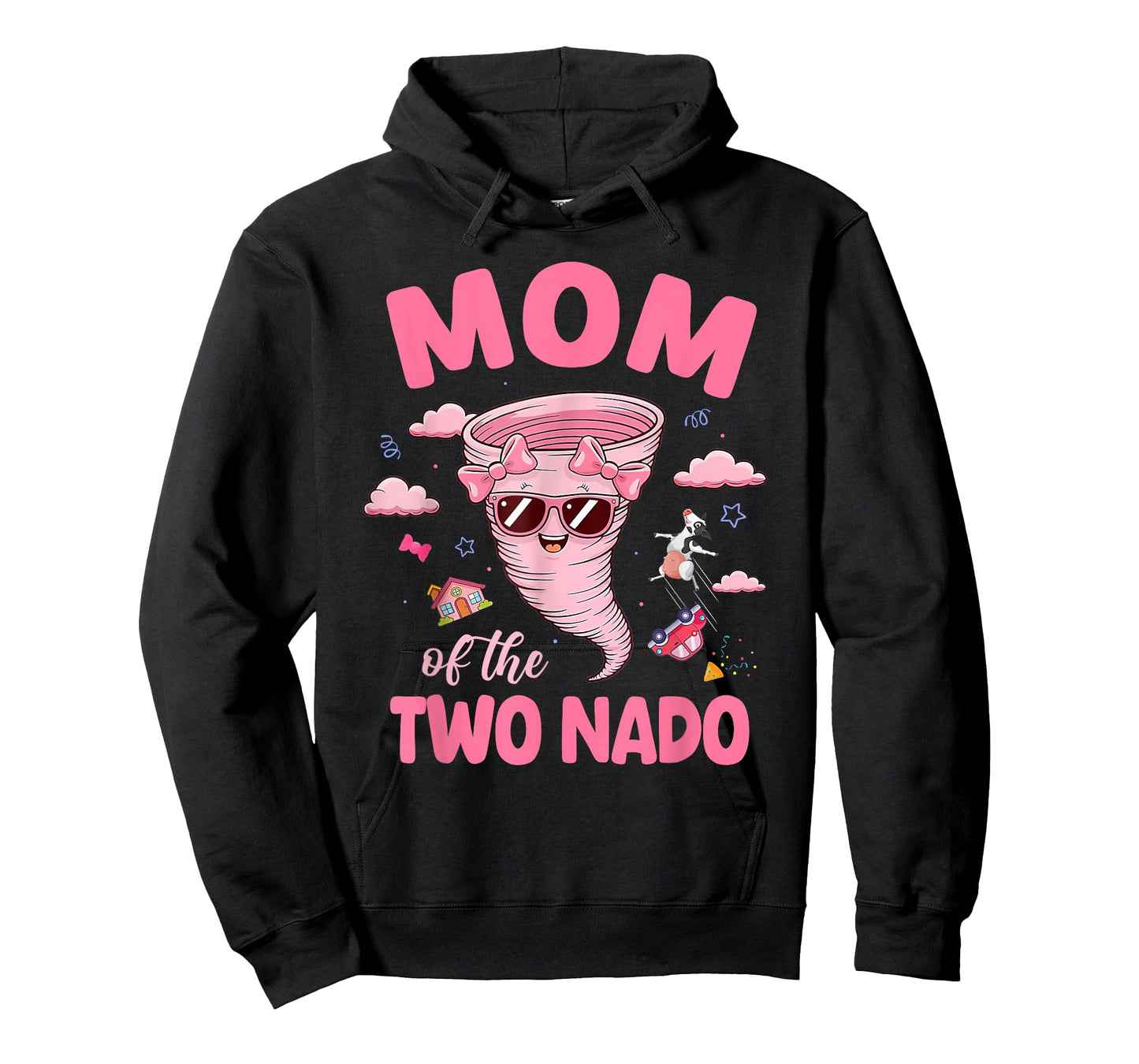Mom of The Two-nado Tornado Theme 2nd Birthday Party T-Shirt