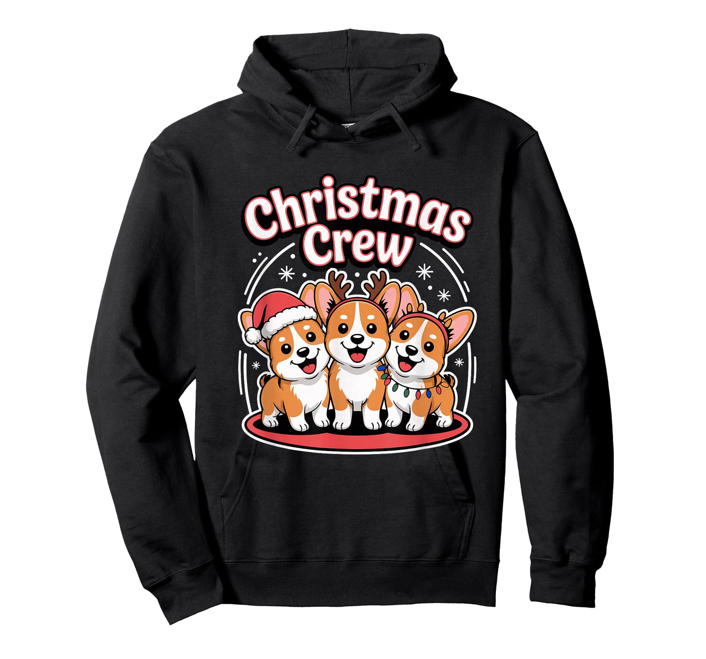 Christmas Crew Xmas Puppy Funny Christmas Corgidor T-Shirt