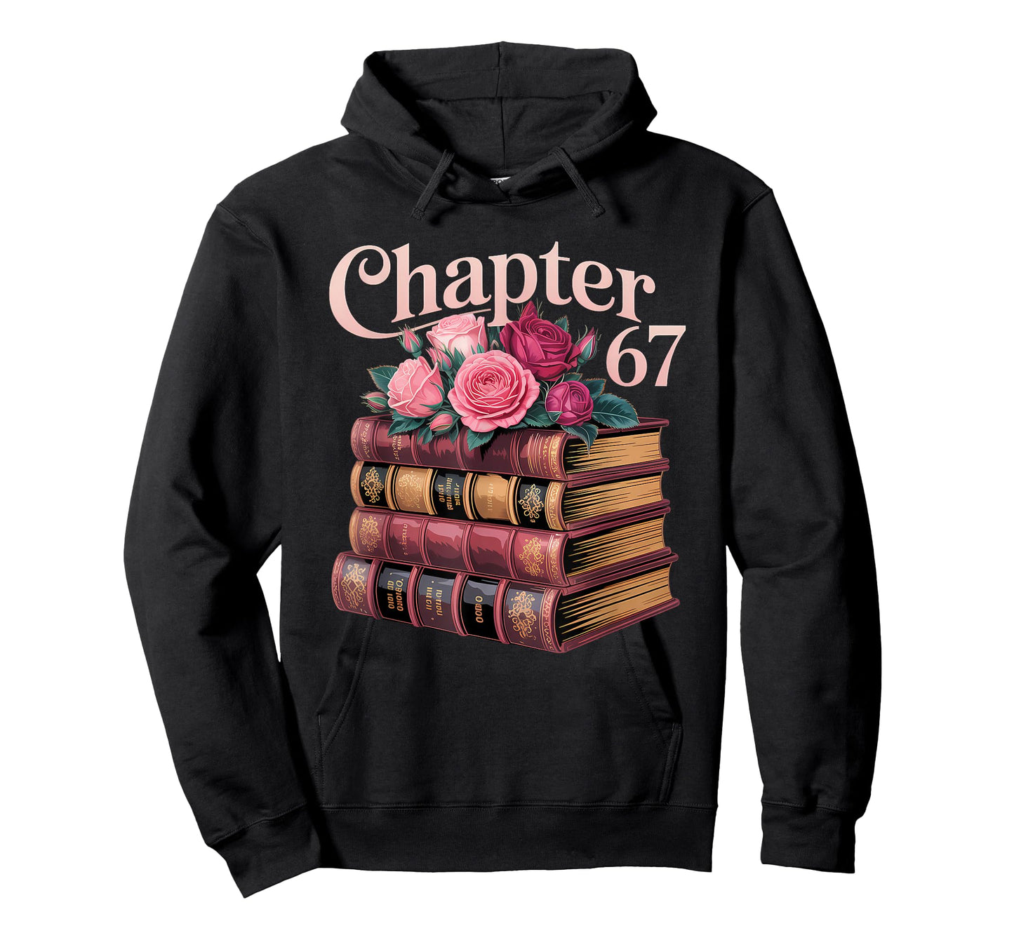 Chapter 67 Floral Book Stack Design T-Shirt