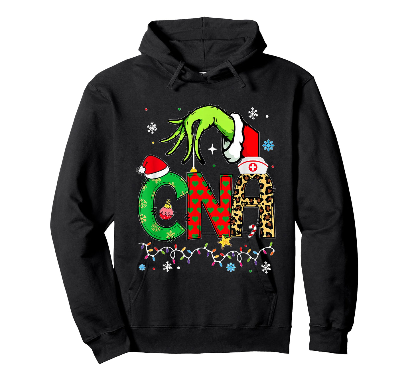 Funny CNA Christmas Shirt CNA Xmas for Women T-Shirt