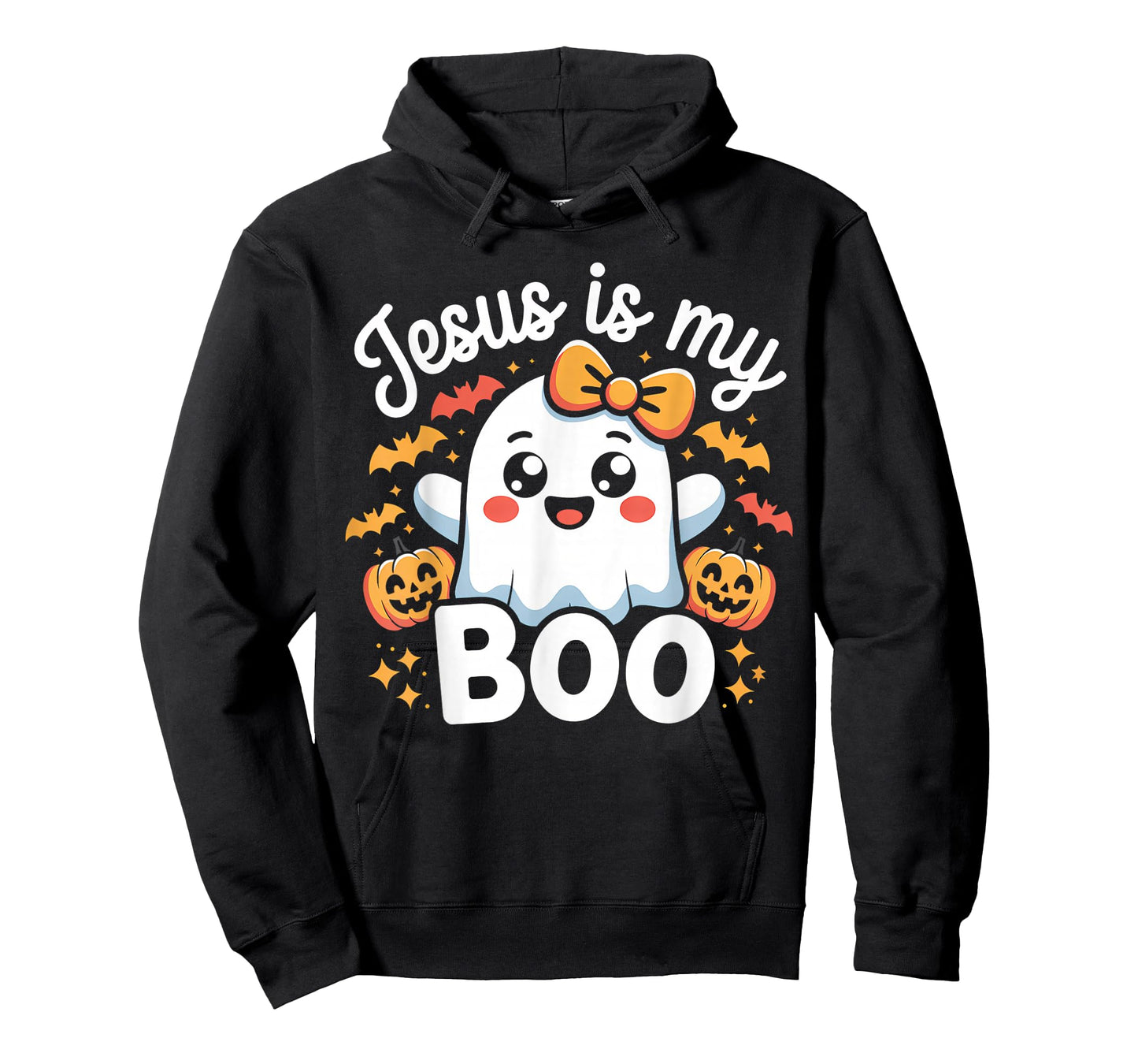 Jesus is My Boo Cute Ghost Halloween Design T-Shirt