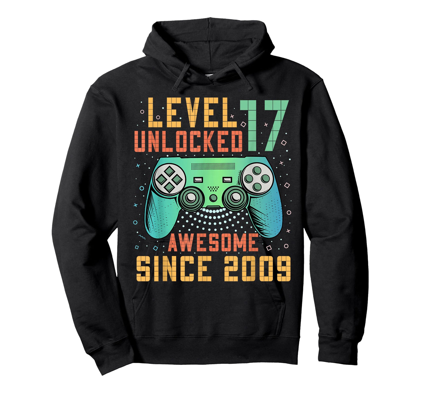 Level 17 Unlocked Awesome Since 2009 17th Birthday Boy T-Shirt