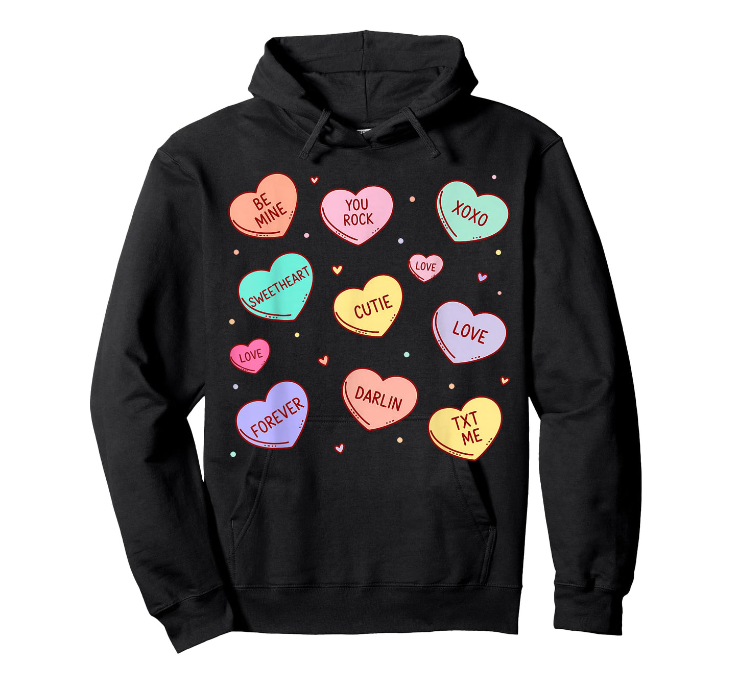 Candy Heart Love Valentines Day for Men Women Teachers Kids T-Shirt