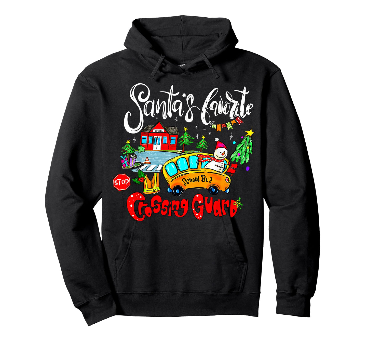 Santa’s Favorite Crossing Guards Christmas Occupational T-Shirt