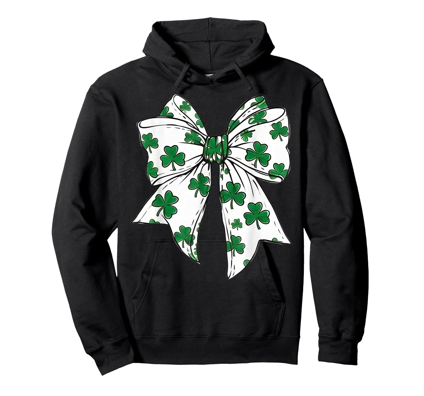 St Patrick Day Shamrock Coquette Bow Women Girls Boys T-Shirt