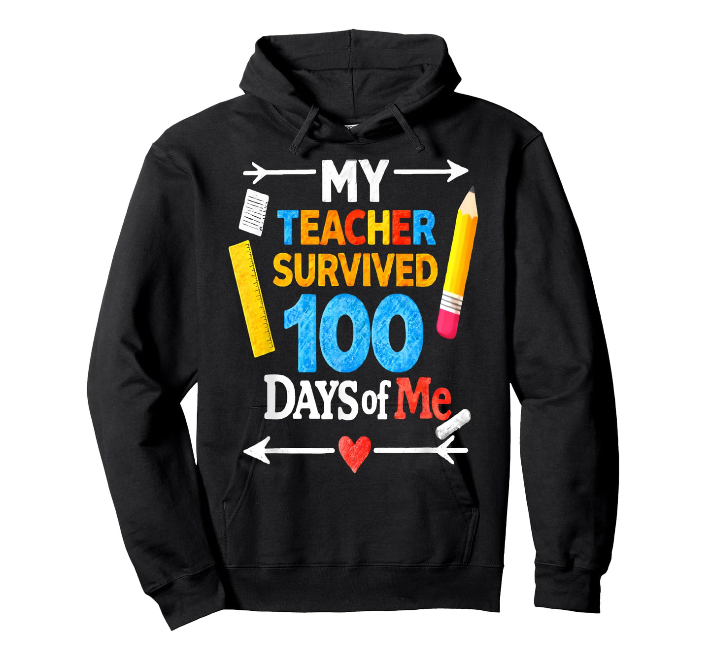 My Teacher Survived 100 Days of Me Funny 100th Day of School T-Shirt