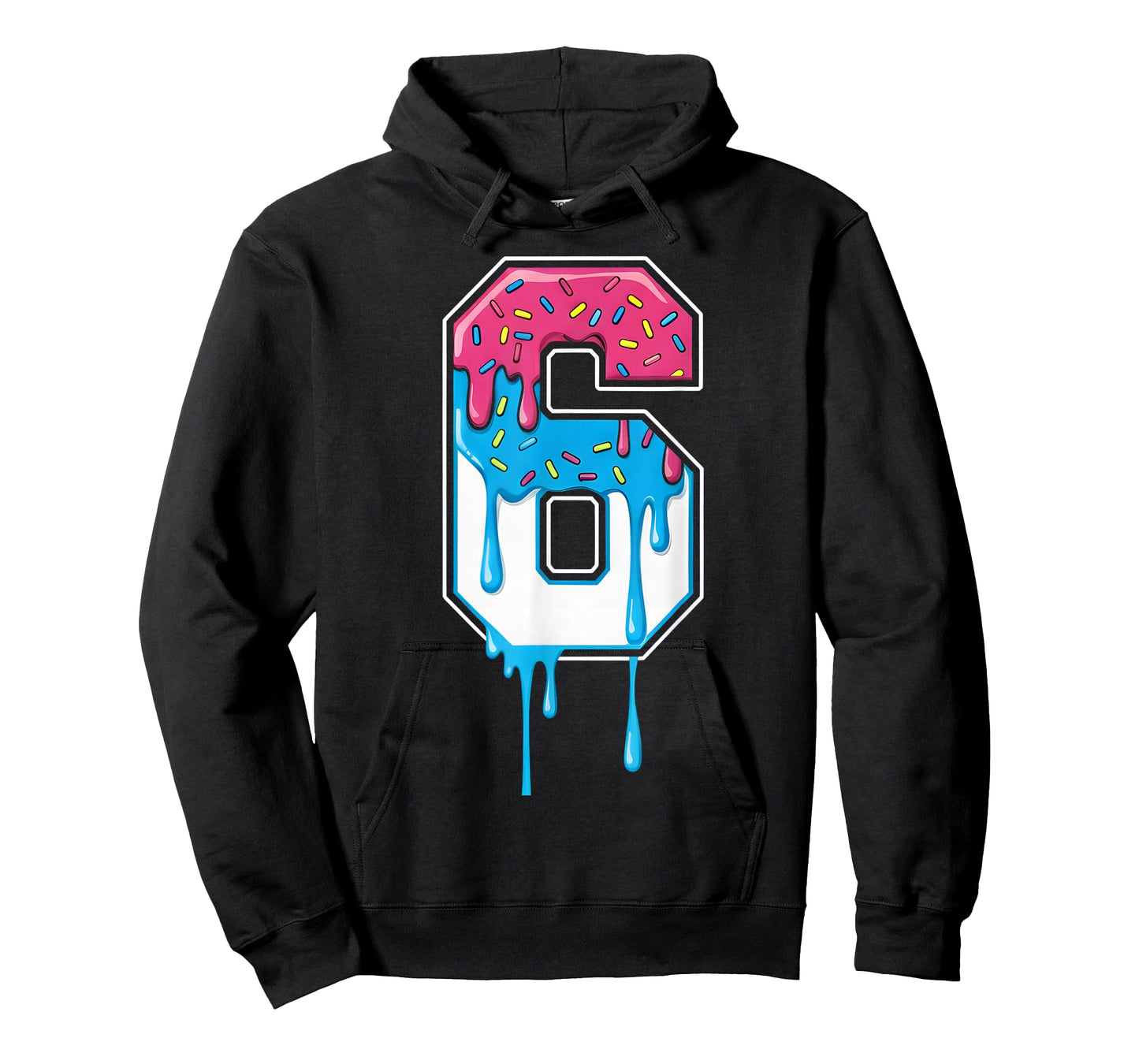 6 Number Six Team Sports Ice Cream Drip 67 Six Seven Meme T-Shirt